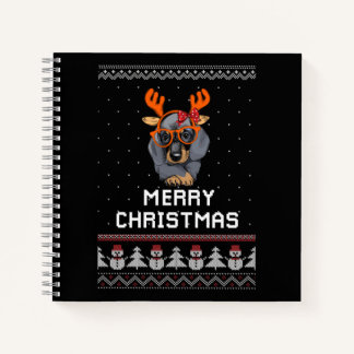 Dachshund Christmas Notebook