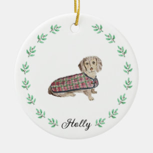 Dachshund Christmas Ornament