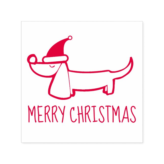 Dachshund Christmas Self-Inking Stamp (Design)