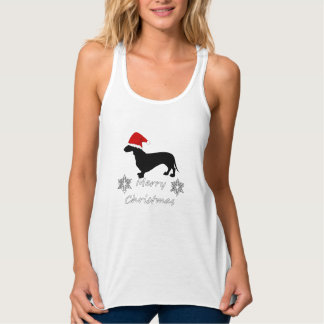 Dachshund christmas singlet