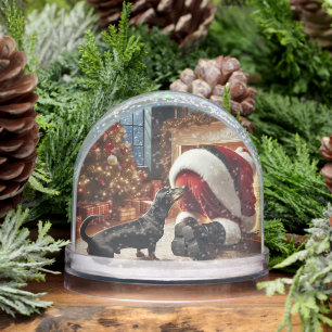 Dachshund Christmas Snow Globe