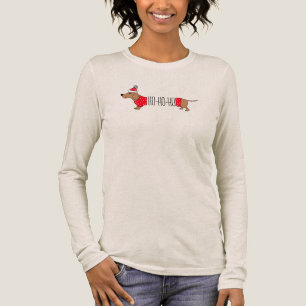 Dachshund Christmas T-Shirt Tri-Blend Shirt