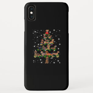 Dachshund Christmas Tree Covered By Flashlight Case-Mate iPhone Case