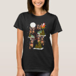 Dachshund Christmas Tree Dachshund Santa Hat Light T-Shirt<br><div class="desc">Dachshund Christmas Tree Dachshund Santa Hat Light Xmas</div>