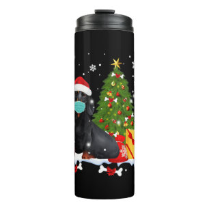 Dachshund Christmas Tree Funny Dog Thermal Tumbler