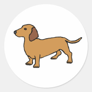 Dachshund Classic Round Sticker