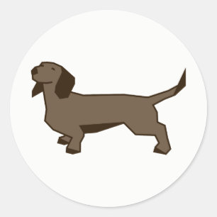 Dachshund Classic Round Sticker