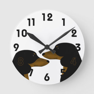 Dachshund Clock