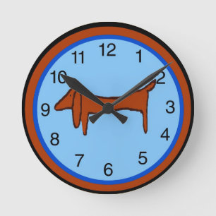 Dachshund Clock