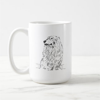 Dachshund Coffee Mug – Long Haired Sausage Dog