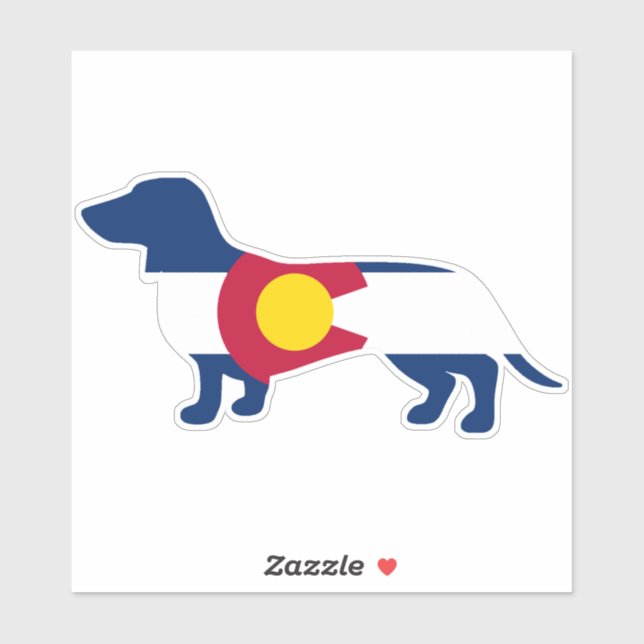 Dachshund Colorado Flag (Sheet)