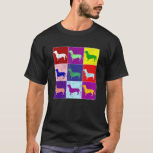 Dachshund Colour Pop Type Art Weiner Dog T-Shirt