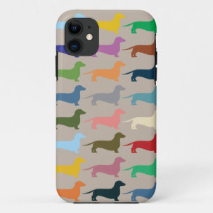 Dachshund colourful Iphone case