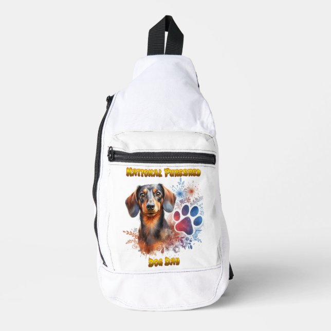 Dachshund Connection: A Pawesome Bond Sling Bag (Front)