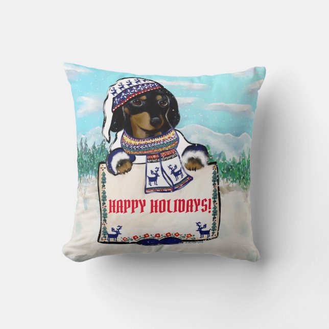 DACHSHUND CUSHION (Front)