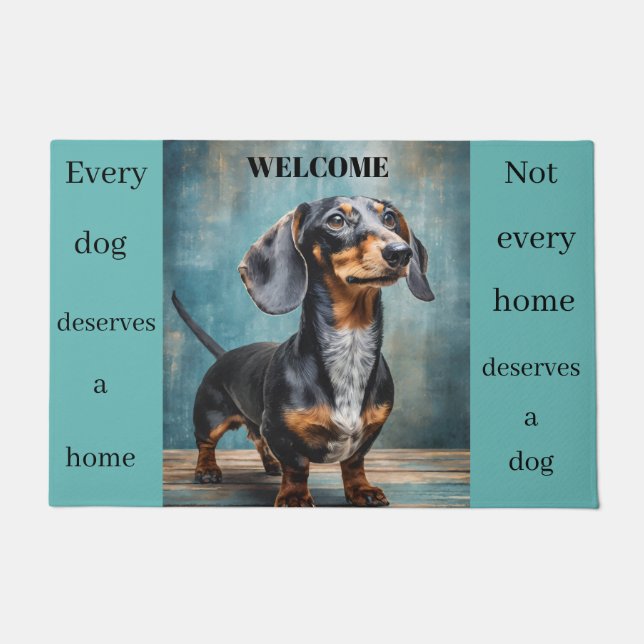 Dachshund Customised Doormat (Front)