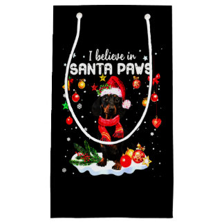 Dachshund Cute Christmas Small Gift Bag