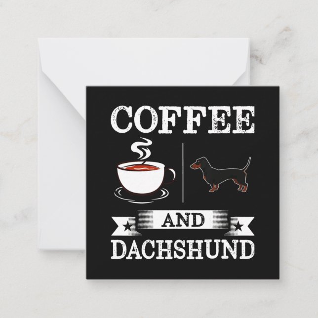 Dachshund Cute Dog Card (Front)