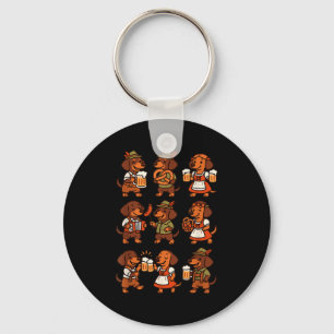 Dachshund Cute Sausage Dog German Men Women Key Ring