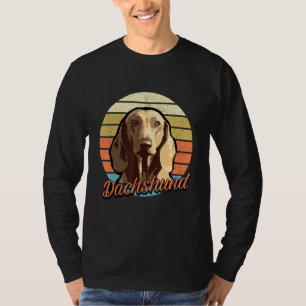 Dachshund - Cute Weiner Dog Love Vintage Retro Ide T-Shirt