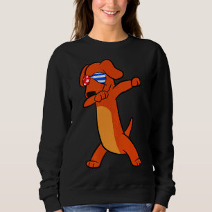 Dachshund Dabbing Wiener Sweatshirt