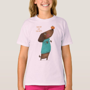 Dachshund Dachshund AutumnHalloween Fall T-Shirt