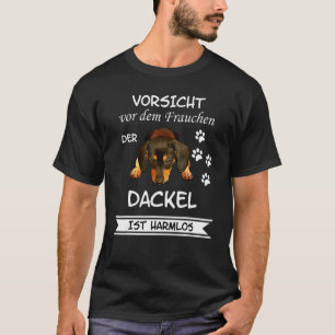 Dachshund Dachshund Dog Caution Women Men T-Shirt