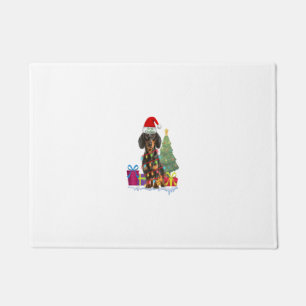 dachshund dackel wiener dog ugly christmas sweater doormat