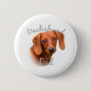 Dachshund Dad 2 6 Cm Round Badge