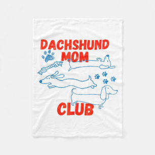 Dachshund Dad Club Life Is Better With Doxies Fath Fleece Blanket