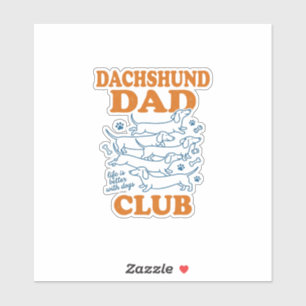 Dachshund Dad Club Vintage Dog Shirt Design_1