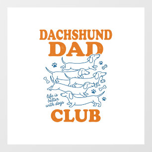 Dachshund Dad Club Vintage Dog Shirt Design_1