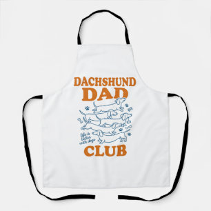 Dachshund Dad Club Vintage Dog Shirt Design_1 Apron
