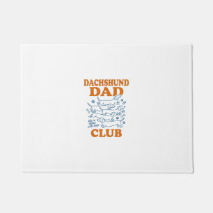 Dachshund Dad Club Vintage Dog Shirt Design_1 Doormat