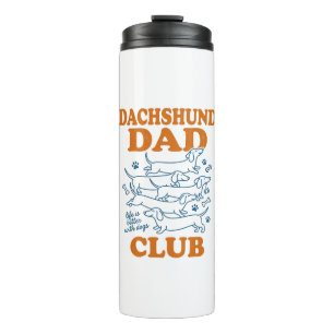 Dachshund Dad Club Vintage Dog Shirt Design_1 Thermal Tumbler