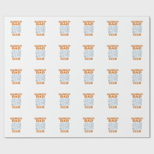 Dachshund Dad Club Vintage Dog Shirt Design_1 Wrapping Paper