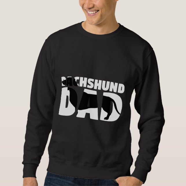 Dachshund Dad Dachshund  Father Dog Dad Tee (Front)