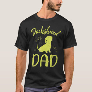Dachshund Dad Daddy Happy Father Day Dogs Papa Son T-Shirt