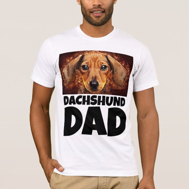 DACHSHUND DAD DOG T-SHIRT (Front)