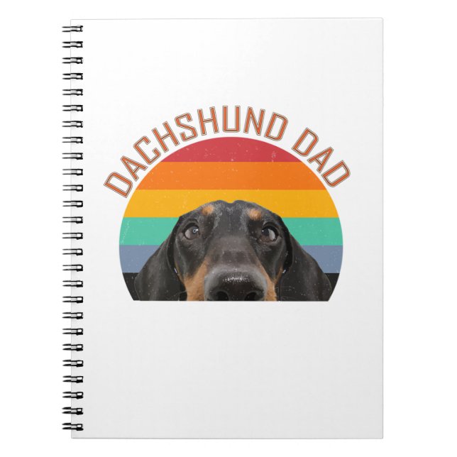 Dachshund Dad Doxie Wiener Dog Mama Mother Funny W Notebook (Front)
