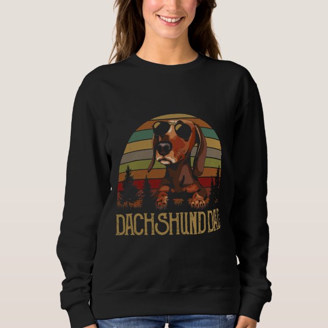 Dachshund Dad Father S Day Sweatshirt (Front)