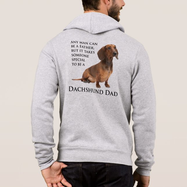 Dachshund Dad Hoodie (Back)