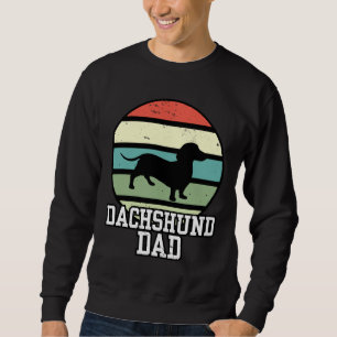 Dachshund Dad I Retro Wiener Dog Dad Sweatshirt