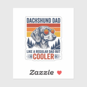 Dachshund Dad Like a Regular Dad But Cooler Shirt_