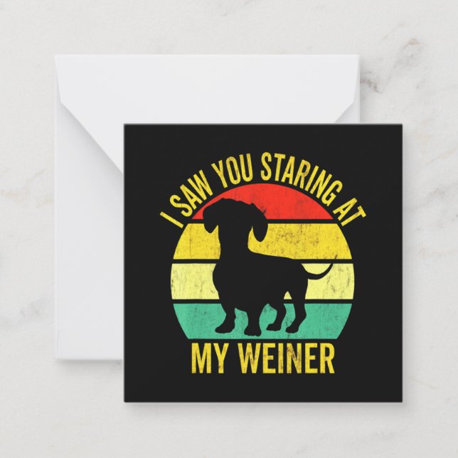 Dachshund Dad Men Card (Front)