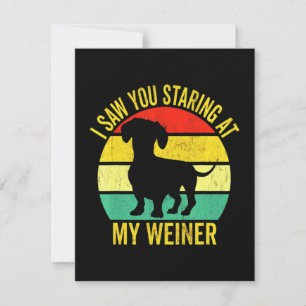 Dachshund Dad Men Thank You Card