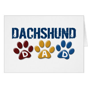DACHSHUND Dad Paw Print 1