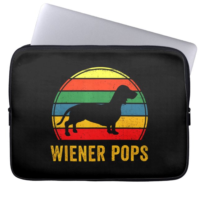 Dachshund Dad Pet Owner Laptop Sleeve (Front)