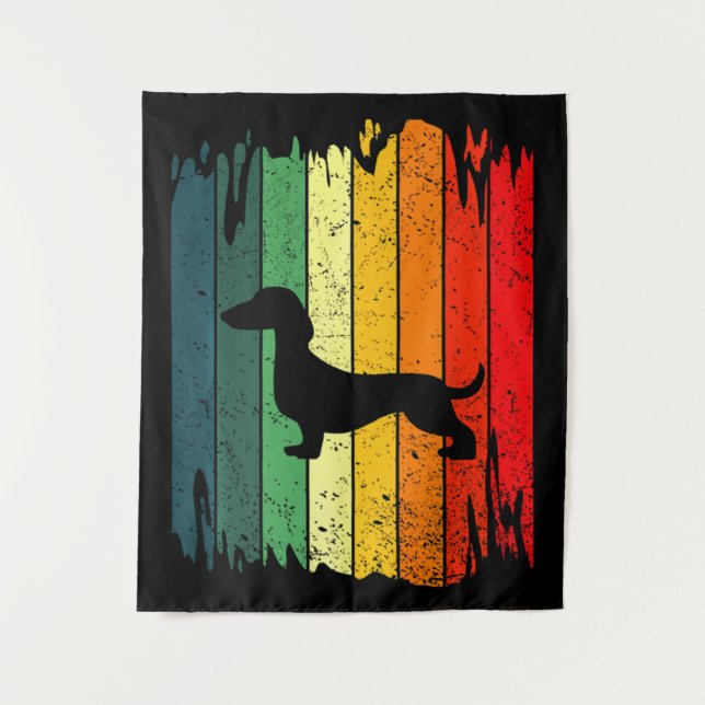 Dachshund Dad Weiner Pet Owner Tapestry (Front)