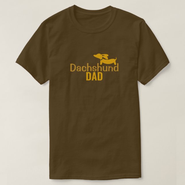 Dachshund Dad Wiener Dog Daddy Shirt (Design Front)